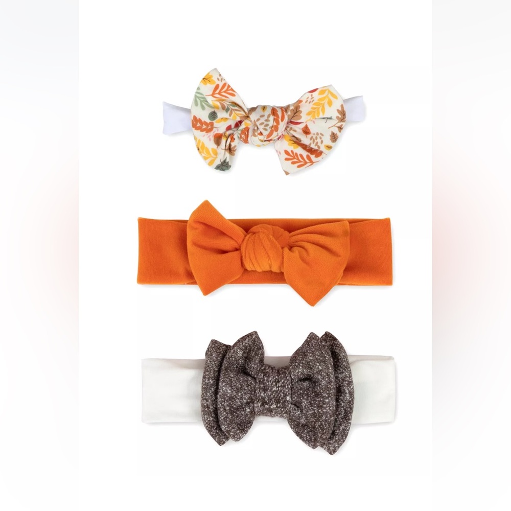 Baby Girls Holiday Headwraps, Pack of 3